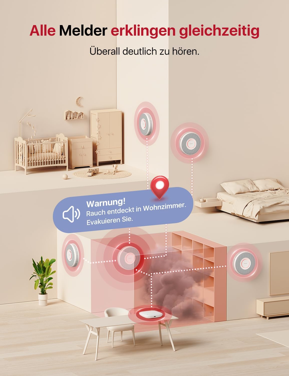 Thumbnail 6 de X-Sense XS0B‑MR smarter Rauchmelder 3er‑Set