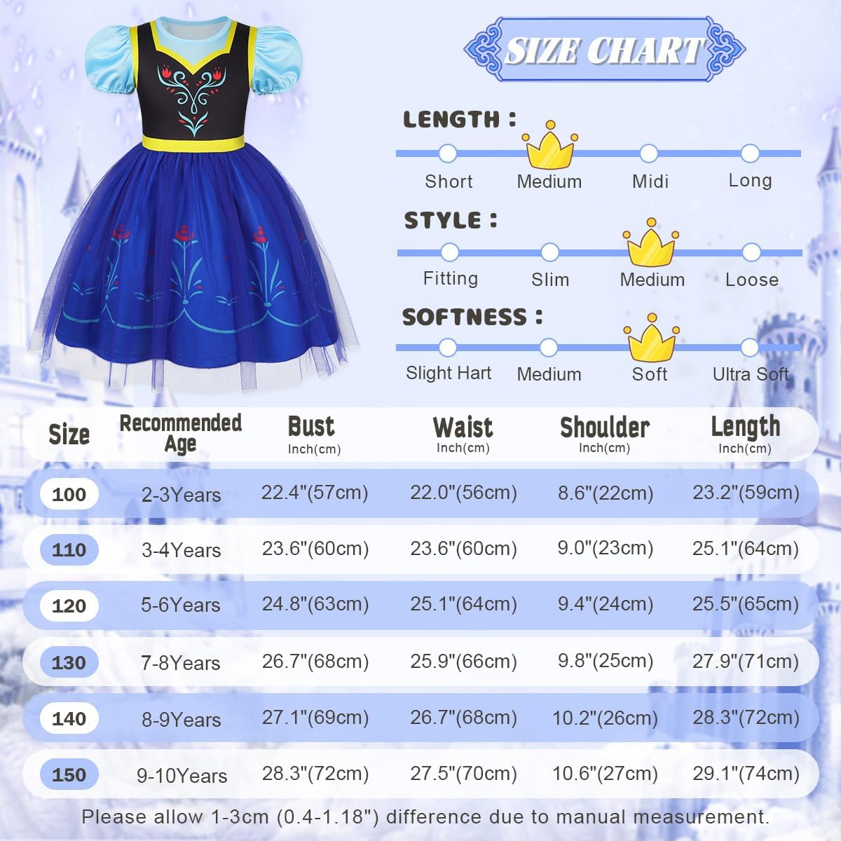 Detalle 2 de Girls' Tulle Princess Dress