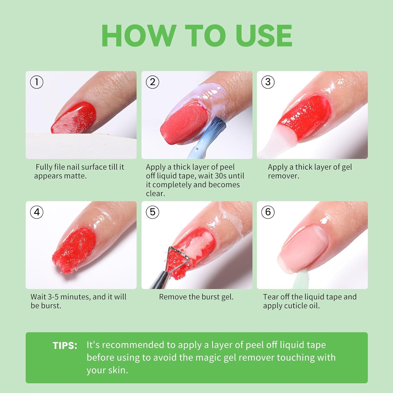 Thumbnail 5 de Born Pretty UV Nagellackentferner 2×15 ml Set