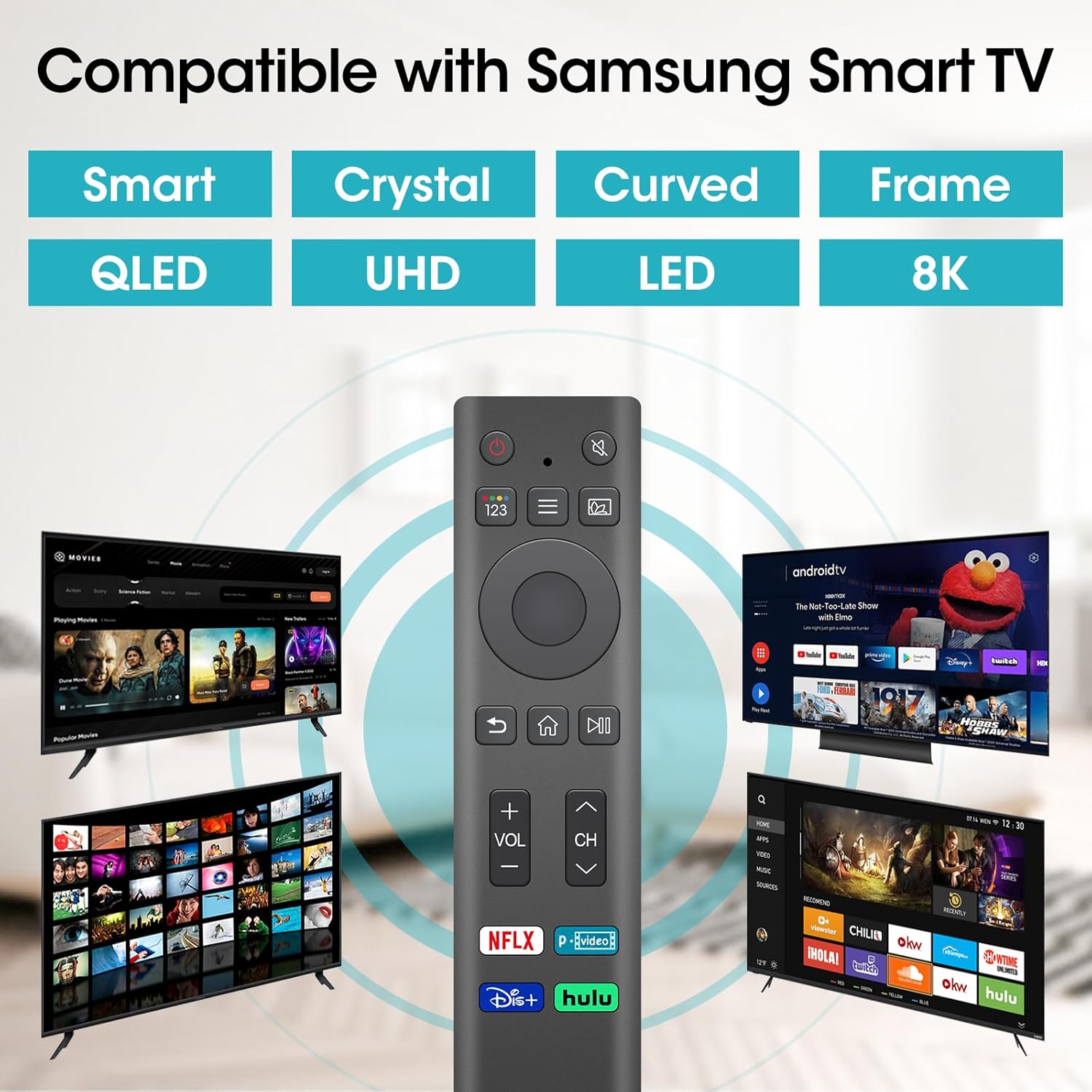 Thumbnail 1 de Replacement Samsung TV Remote 3-Pack