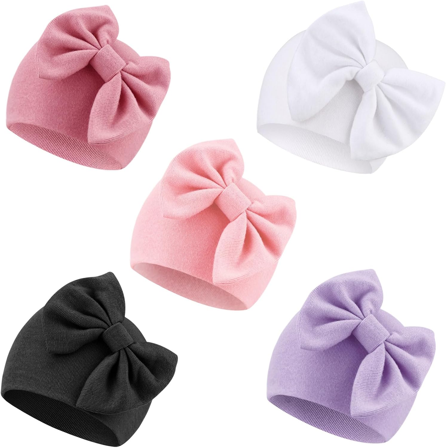 Thumbnail 5 de DRESHOW Newborn Hospital Beanie with Bow 👶