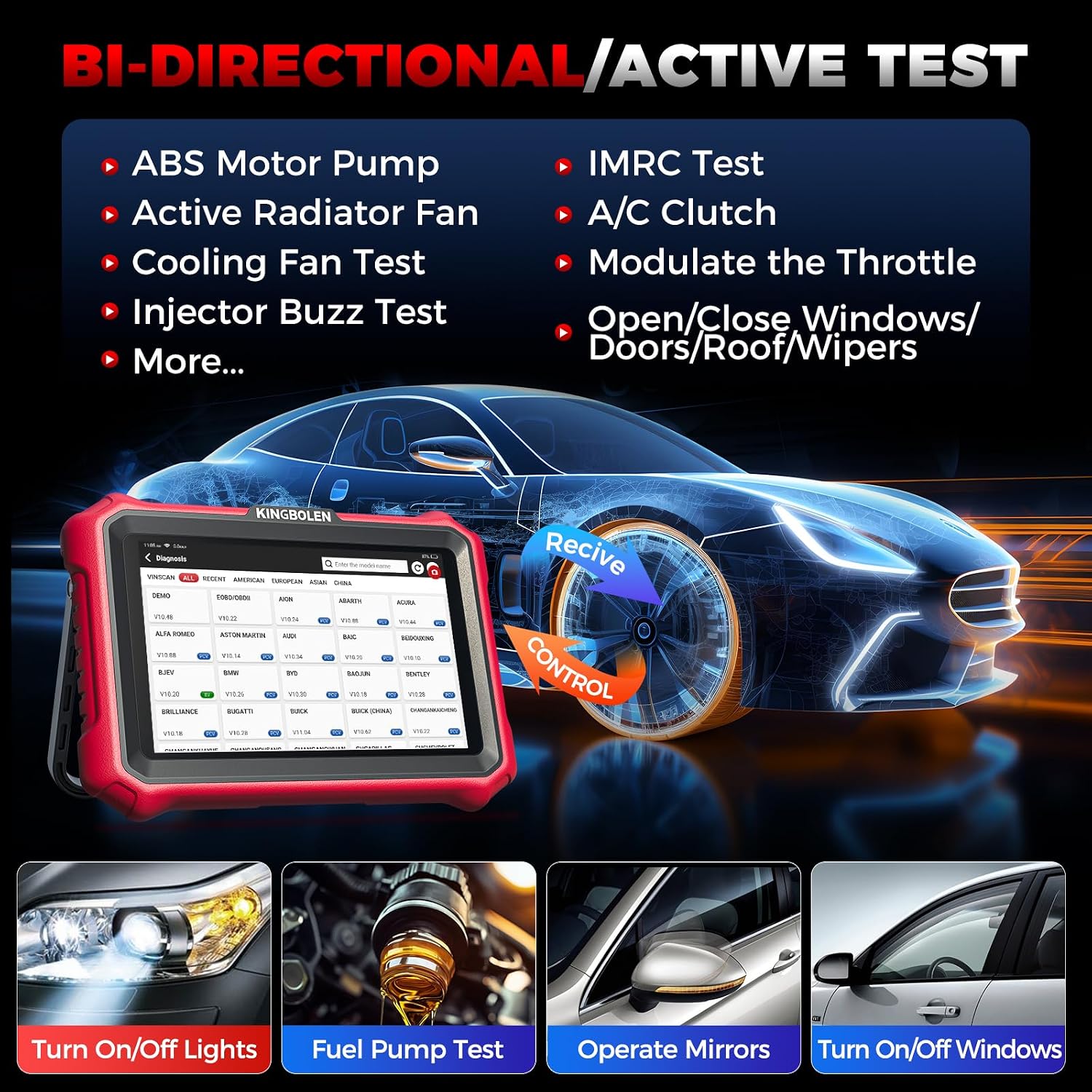 Thumbnail 2 de KINGBOLEN K8 PRO car diagnostic tool 42 resets