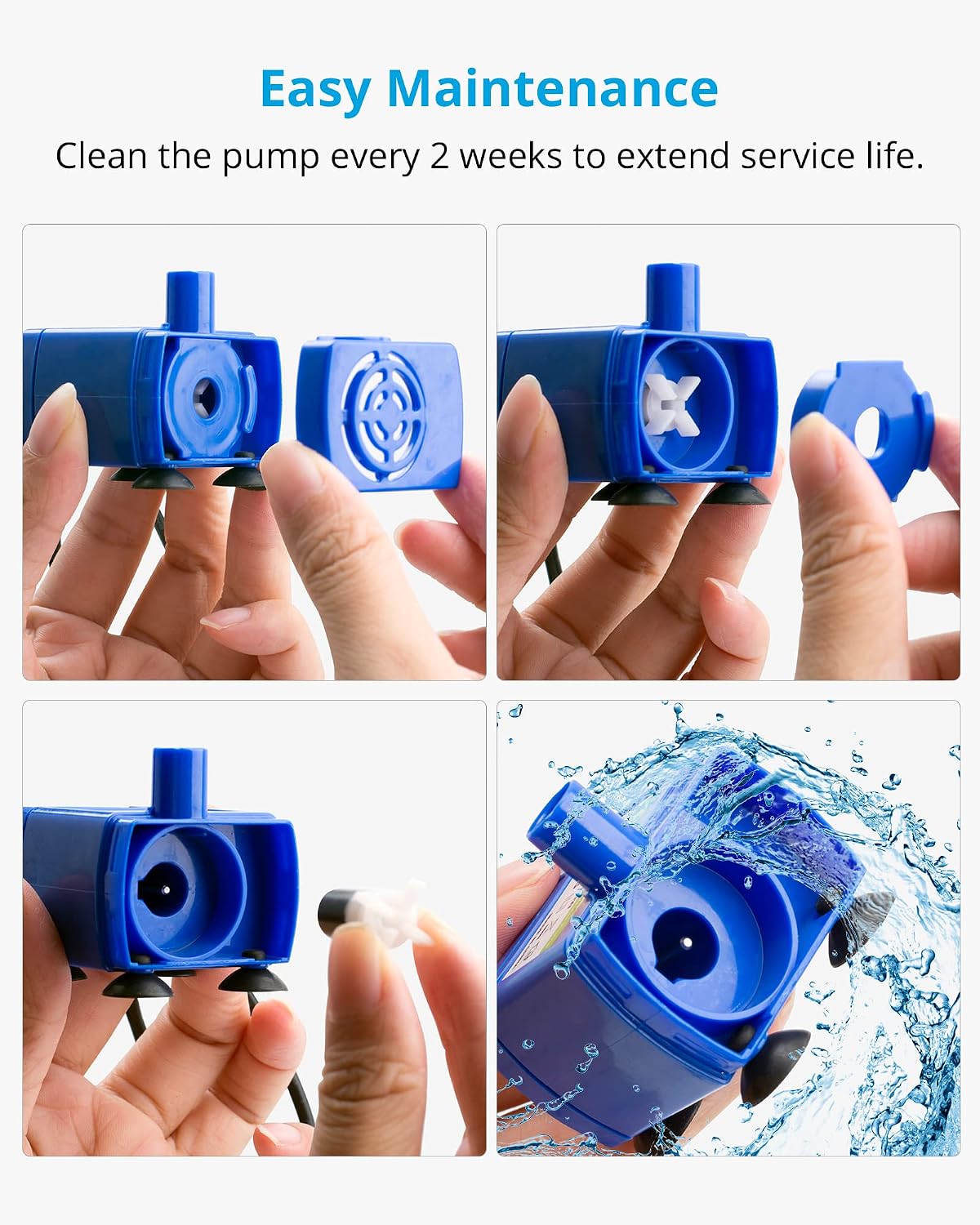 Detalle de NICREW Pet Water Fountain Replacement Pump for NICREW Cat Water Fountain