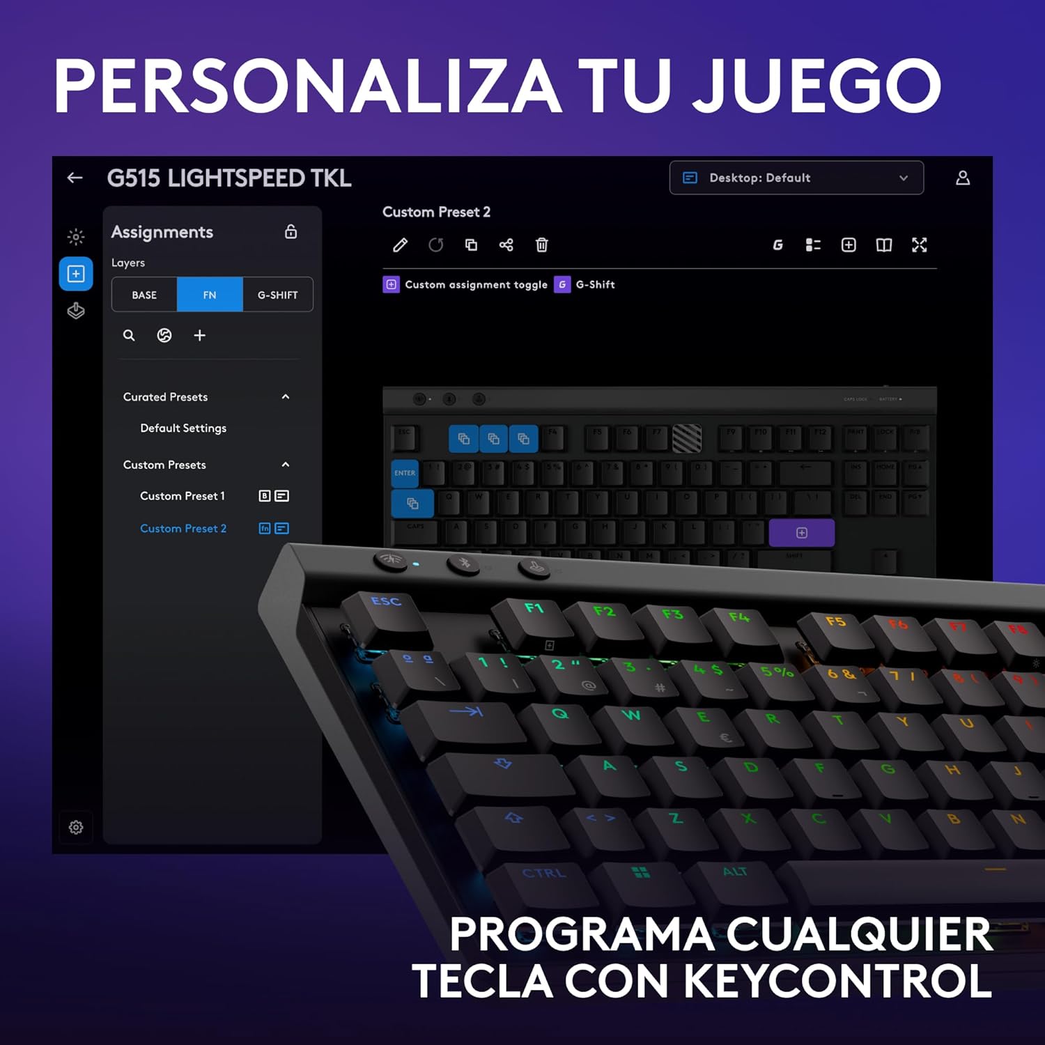 Thumbnail 6 de Logitech G G515 LIGHTSPEED TKL Gaming Inalámbrico