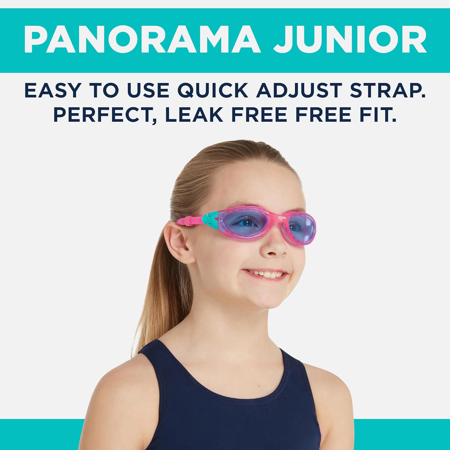 Thumbnail 2 de Zoggs Panorama Junior Swimming Goggles (6–14 Years) with UV Protection and Anti-Fog