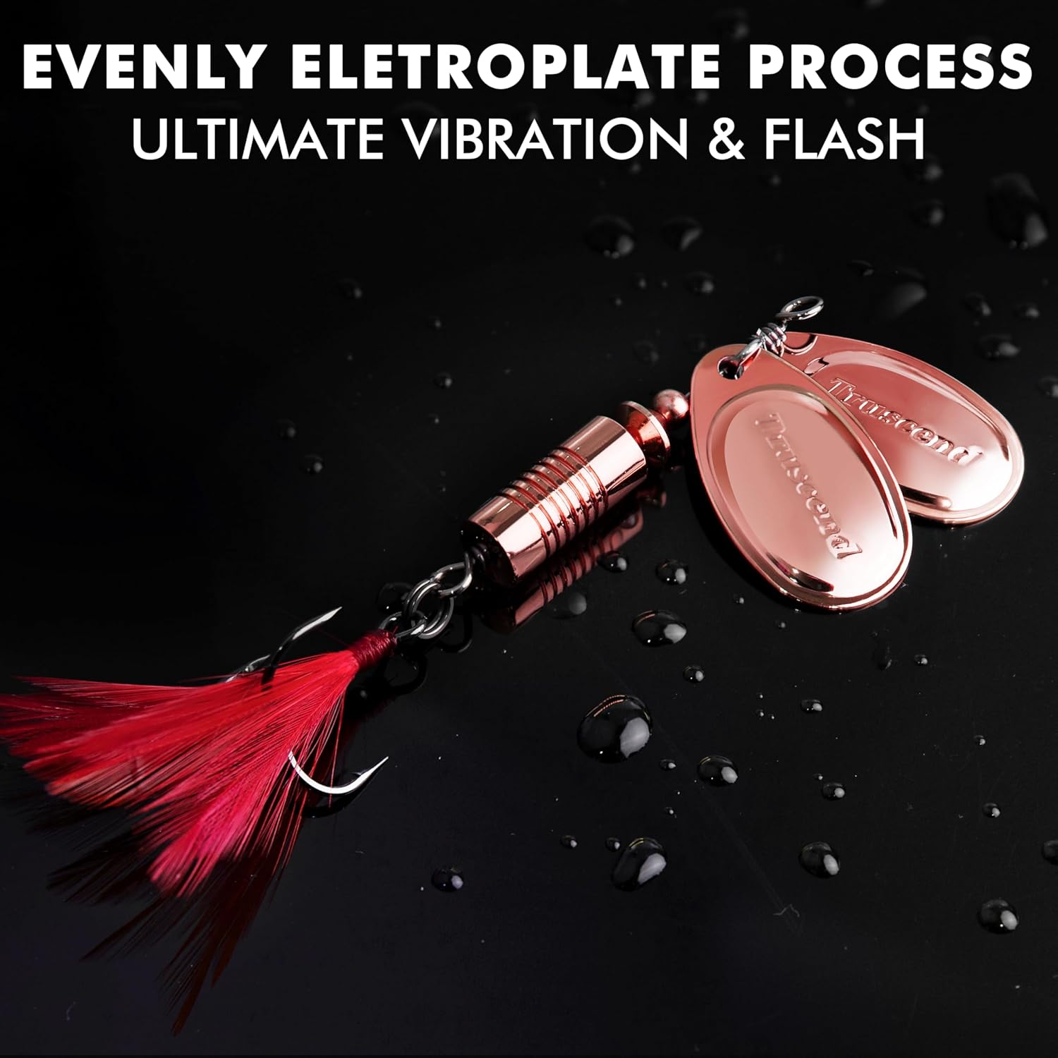 Thumbnail 4 de TRUSCEND Recherche Ultime Leurre à double lame, Vibe Spinner avec hameçon BKK