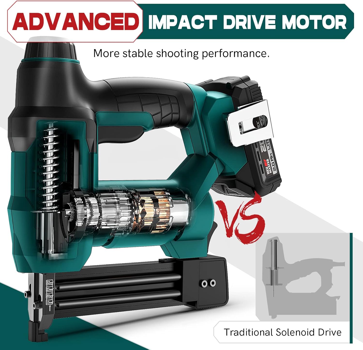 Thumbnail 5 de NEU MASTER Cordless Brad Nailer NTC0023-18 (18V Max) with 2.0Ah battery and charger