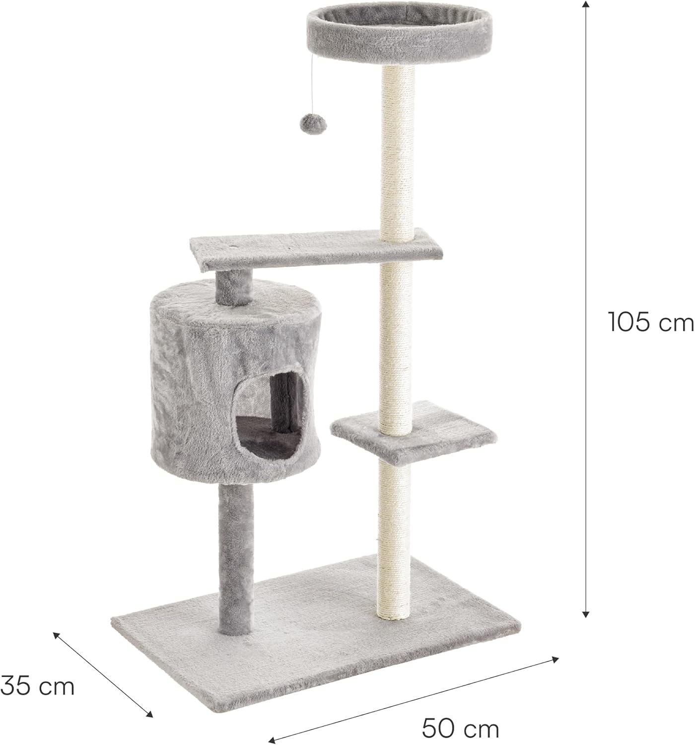 Detalle 2 de Baroni Home tiragraffi 3 piani 105 cm grigio