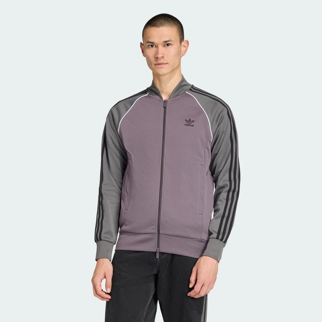 Detalle de Chaqueta SST Adicolor Classics de Adidas — Gris