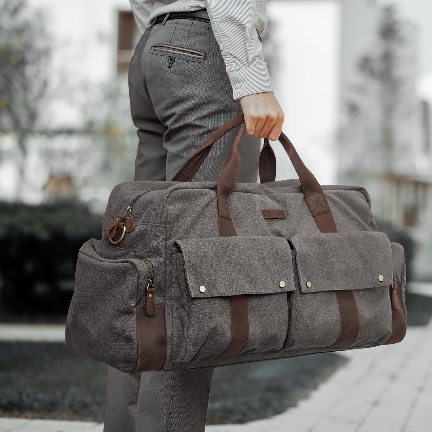 Detalle de S-ZONE Bolsa de Lona Unisex 56 L