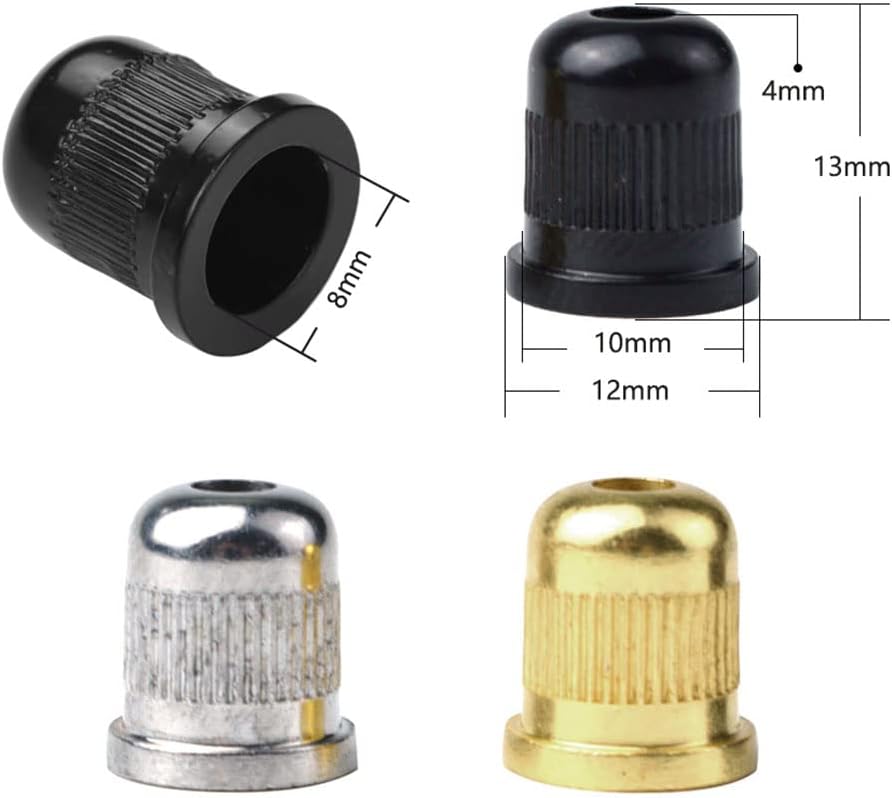 Detalle de TUOREN Guitar String Ferrules Black