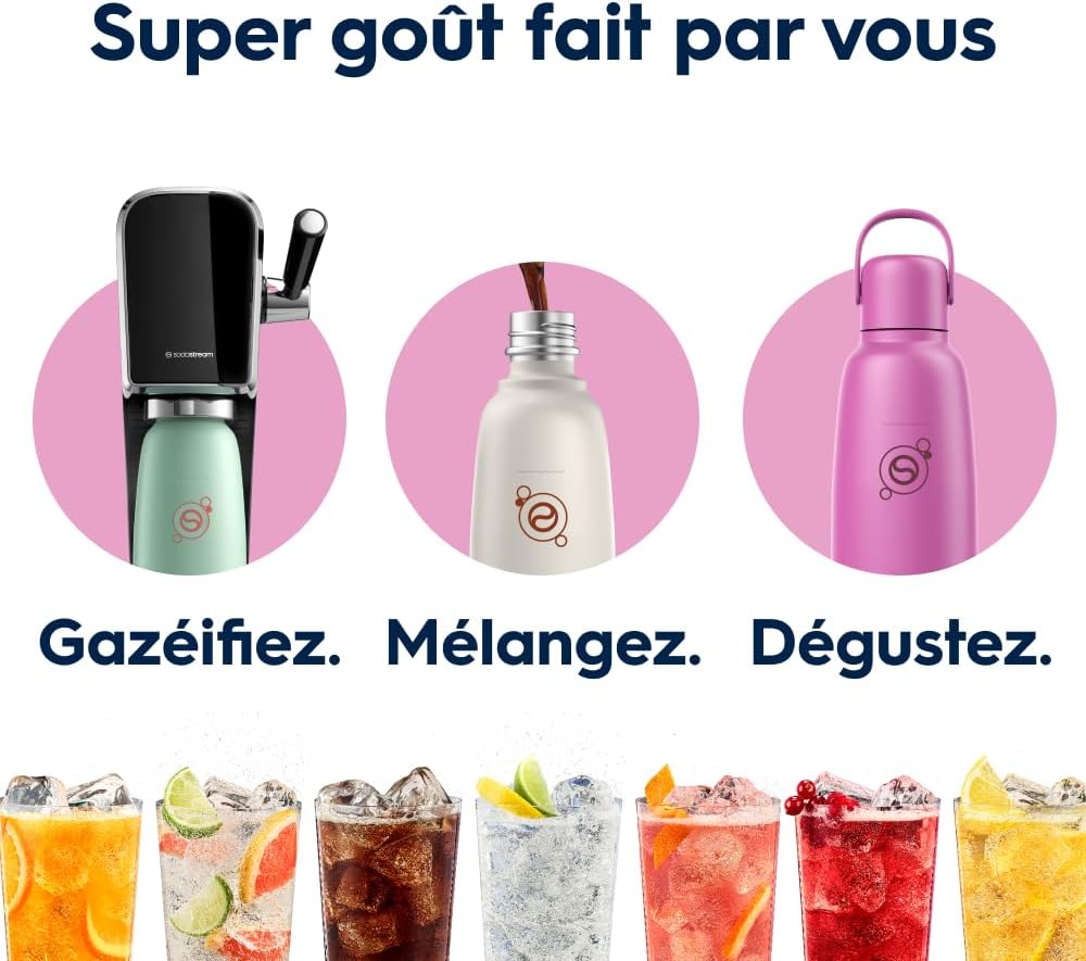Thumbnail 5 de Sodastream Fizz & Go Cool 0,9 L Guava Unique UK – bouteille réutilisable en acier inoxydable