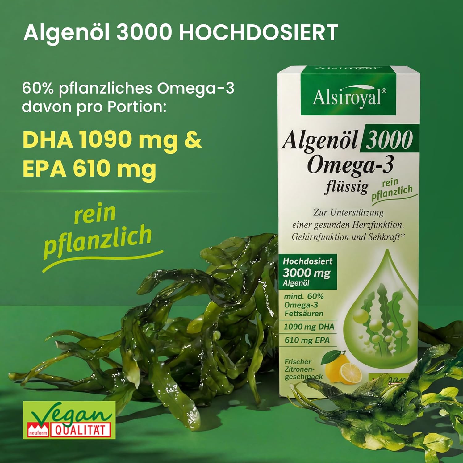 Thumbnail 1 de Alsiroyal Algenöl 3000 Omega-3 3000 mg