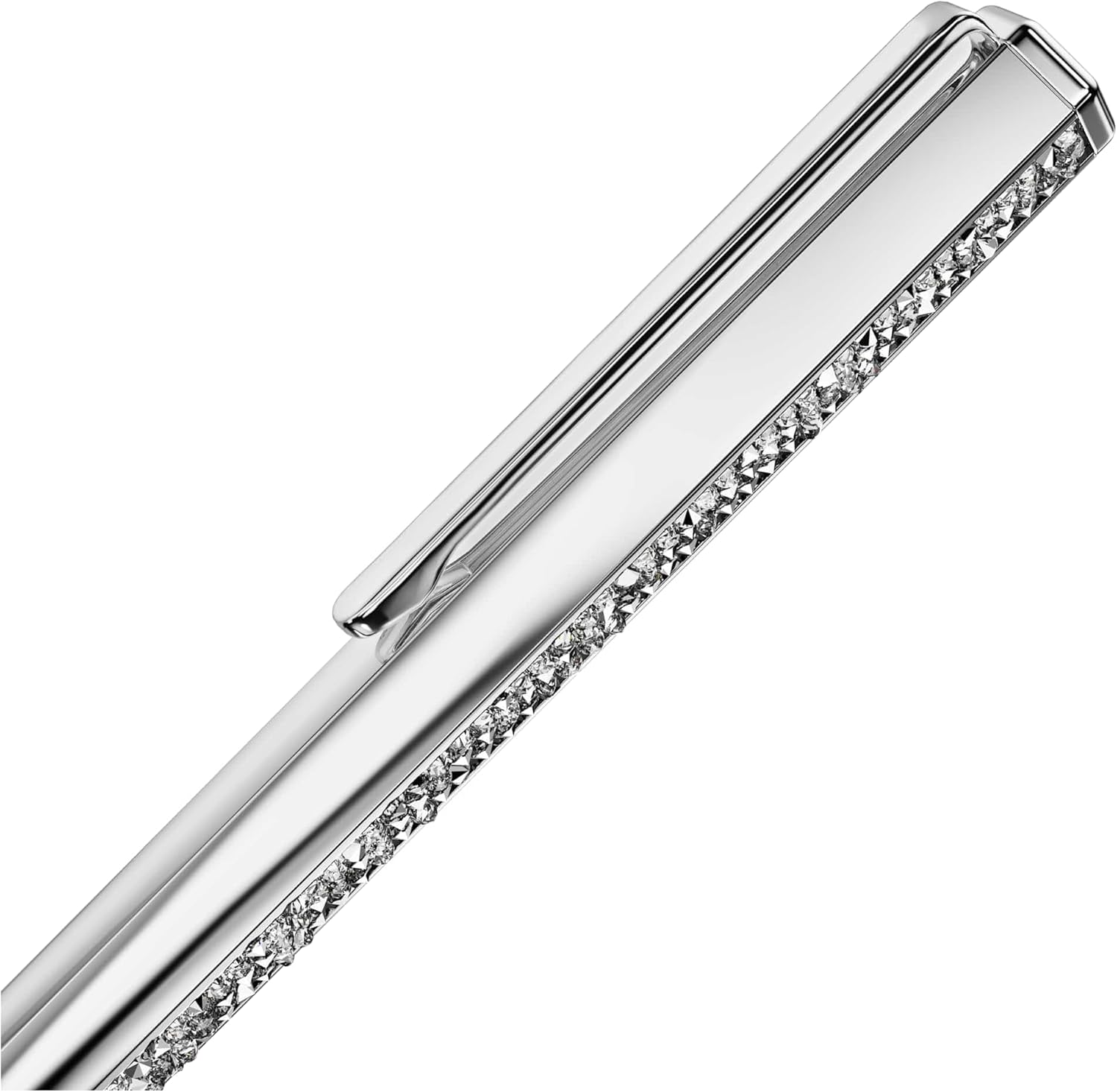 Thumbnail 2 de Swarovski Crystal Shimmer Kugelschreiber – Silberfarbener Sechskantkopf, FW24
