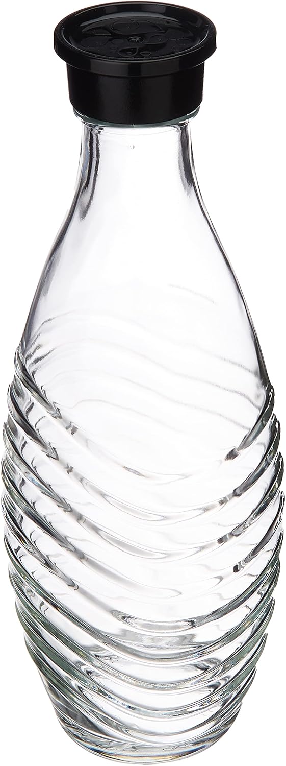 Detalle de Caraffe in vetro SodaStream - 2 bottiglie da 0,7 L riutilizzabili, lavabili in lavastoviglie, compatibili con Penguin e Crystal