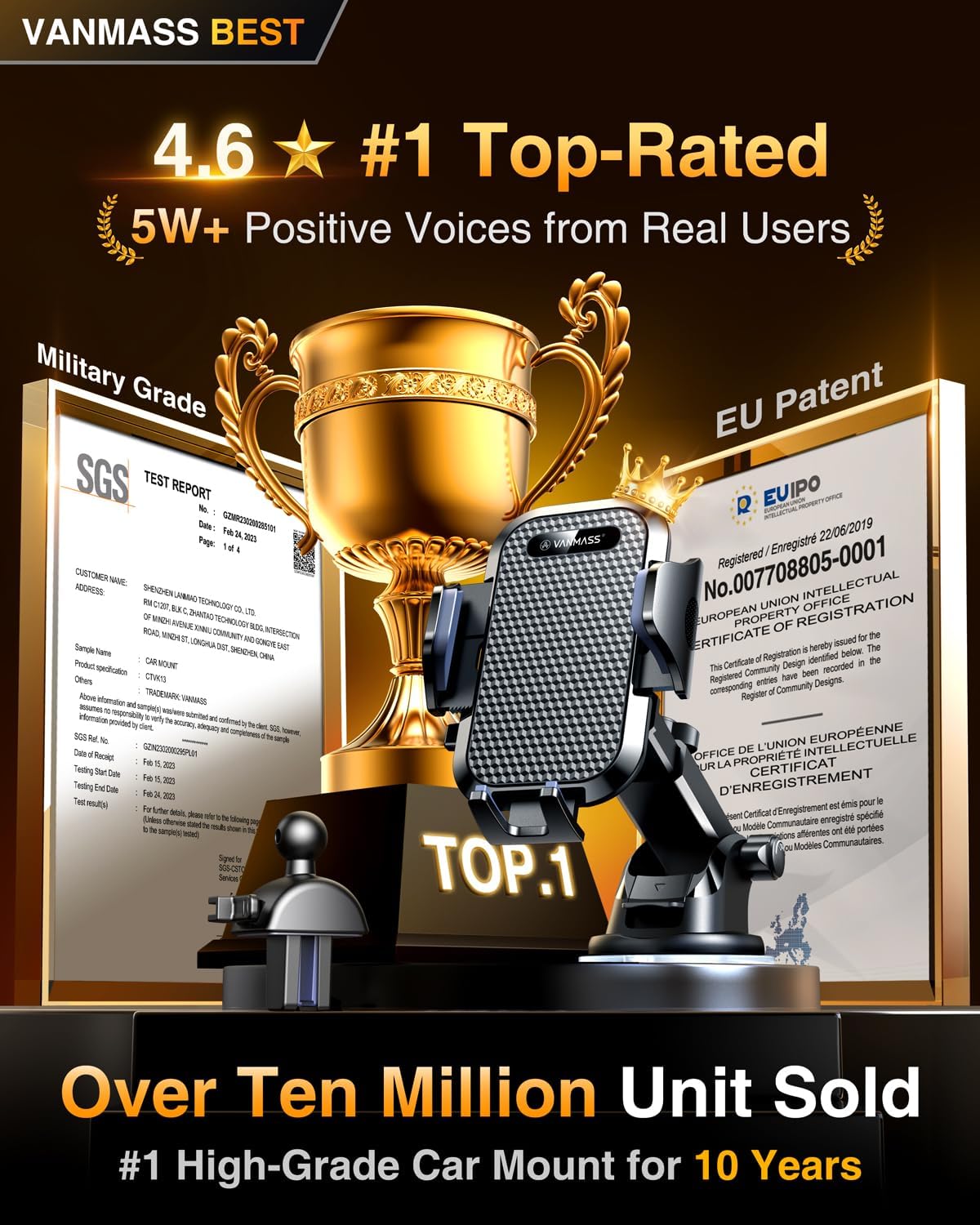 Thumbnail 1 de VANMASS 2026 Car phone holder for iPhone 17 Pro Max 📱