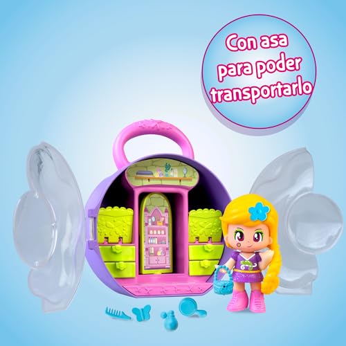 Thumbnail 4 de Famosa Pinypon Cuentos Rapunzel, bolso morado 🎎