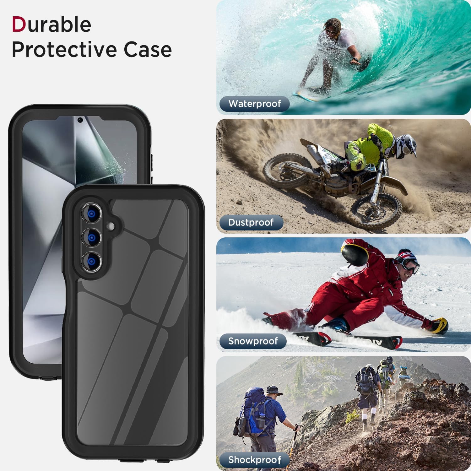 Detalle de Miimall MMUC3030 Galaxy A25 5G/4G用 防水ケース IP68・全面保護・画面とカメラ保護