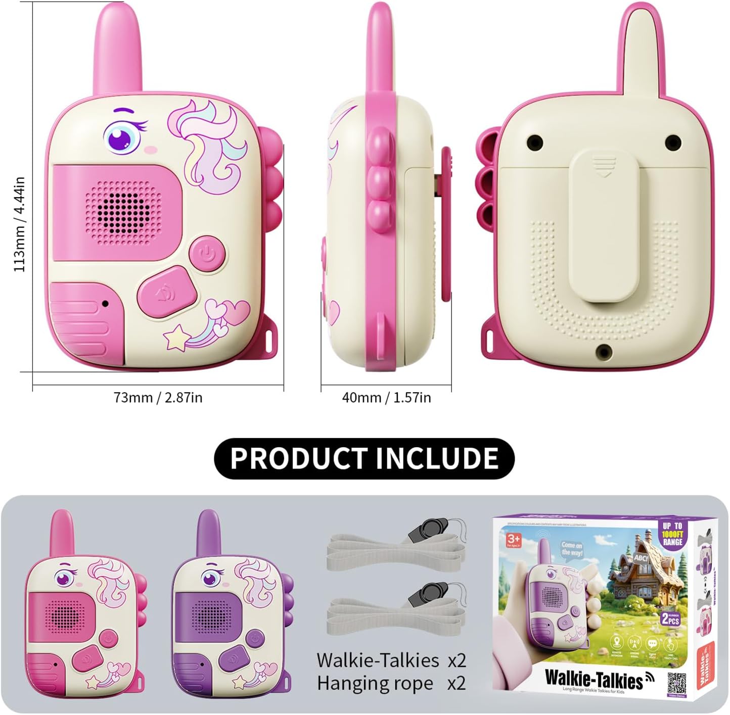 Thumbnail 1 de Unicorn Walkie Talkies 1000 ft