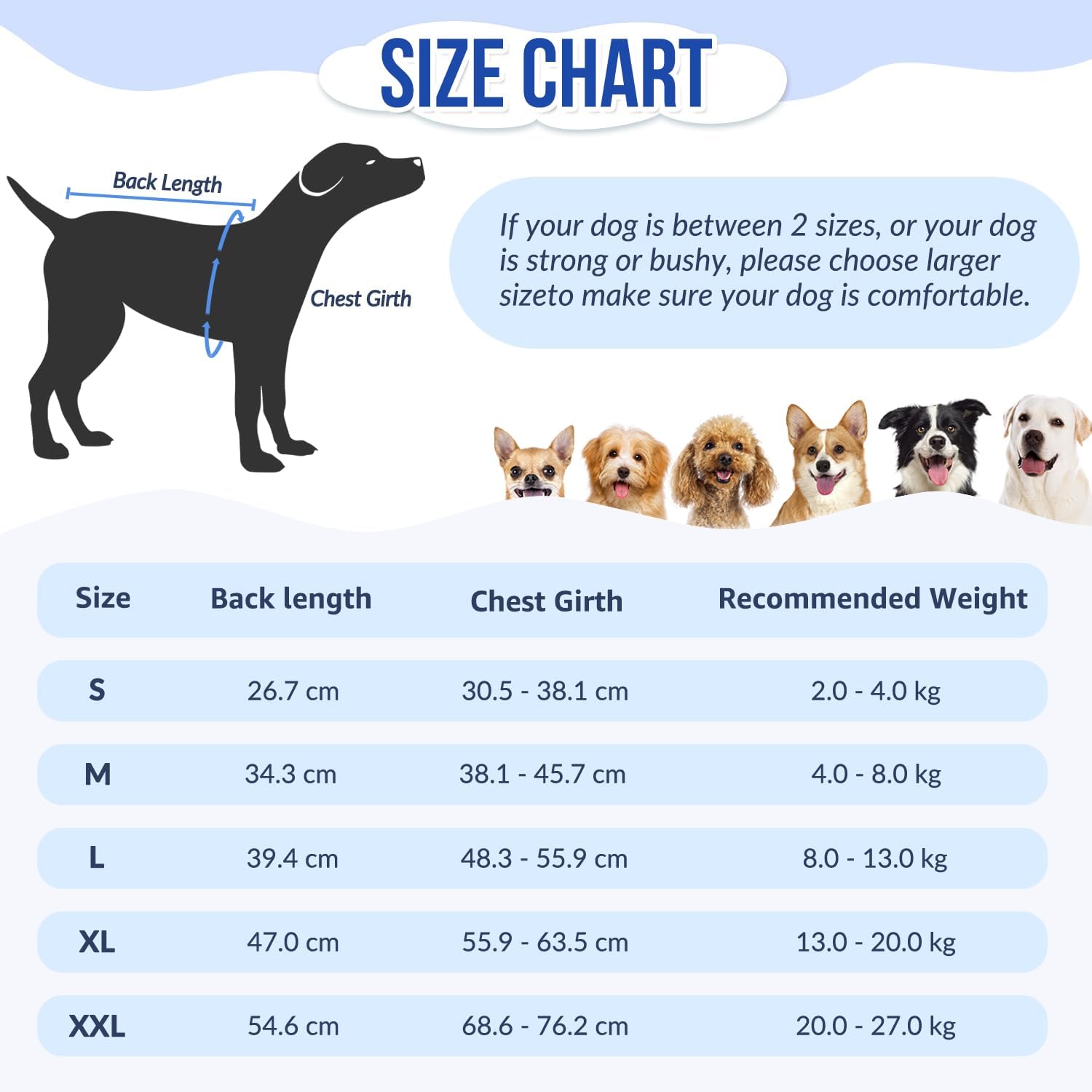 Detalle de Eyein Dog Surgery Recovery Suit XXL — Adjustable, Comfortable Post-Surgery Onesie