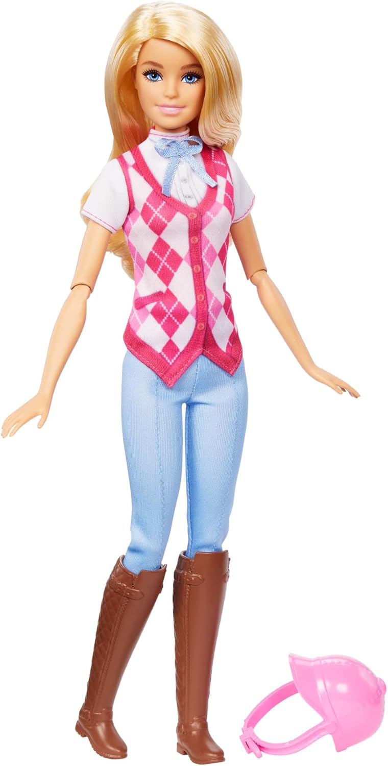 Detalle 1 de Barbie Malibu Puppe HXJ38 Zubehör für Pferde