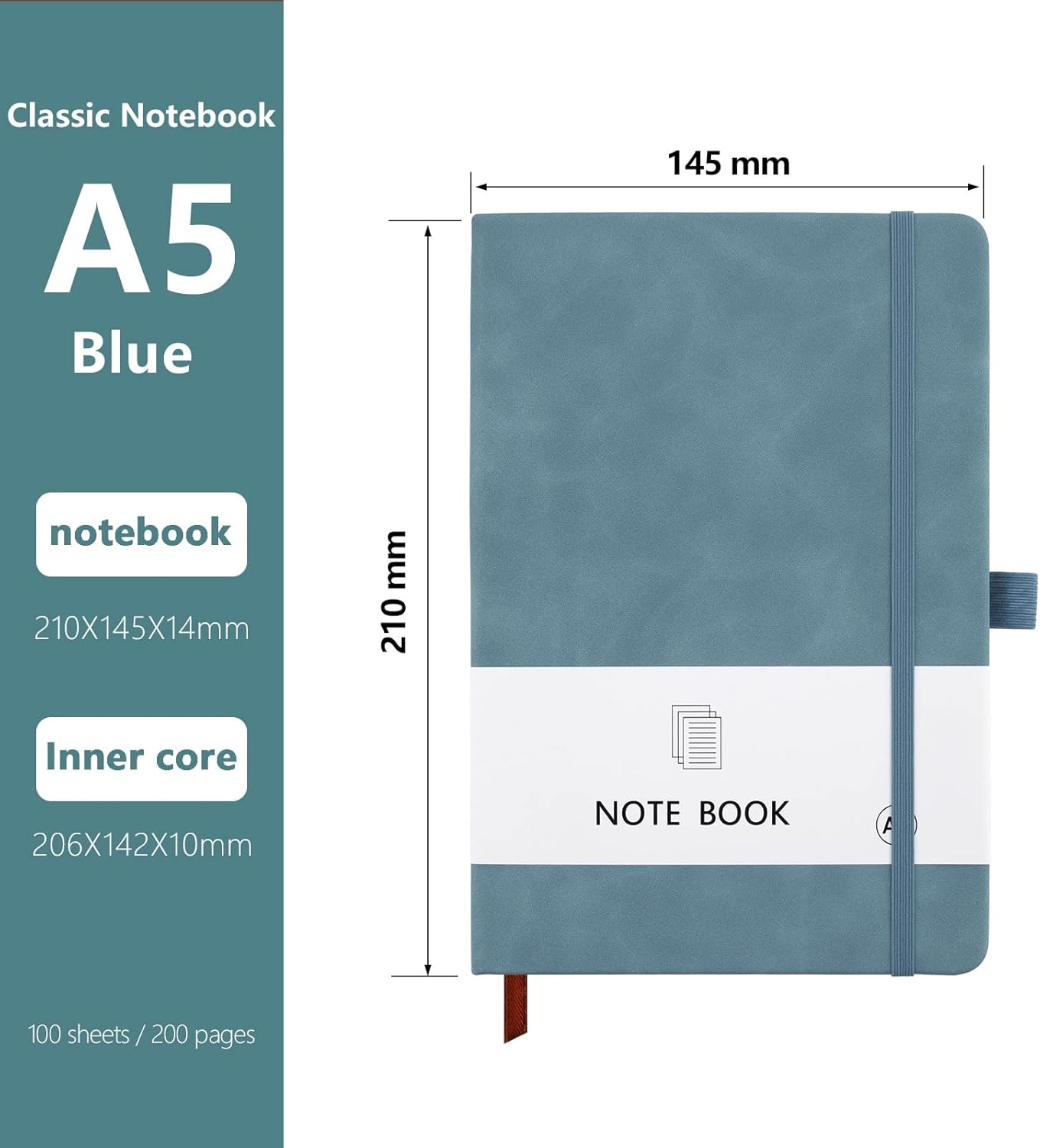 Thumbnail 1 de A5 Notebook PU Leather 200 Pages Notepad 📒