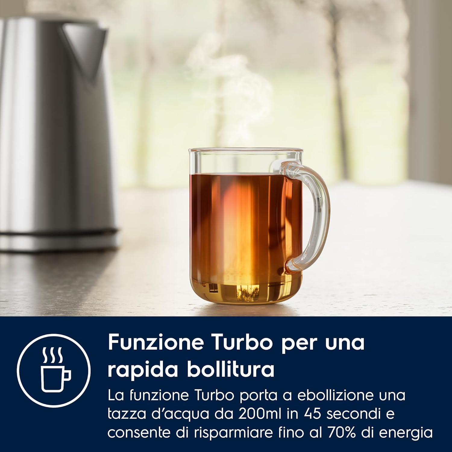 Thumbnail 3 de Electrolux Create 5 E5K1-6ST: Bollitore Elettrico 1,7 L con controllo temperatura e funzione Keep Warm