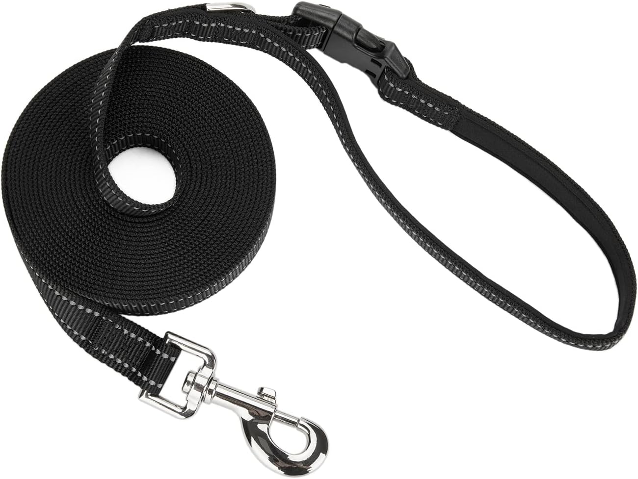 Thumbnail 6 de Petiry Long Dog Training Lead 5m with Reflective Nylon, Padded Handle and 360° Clasp