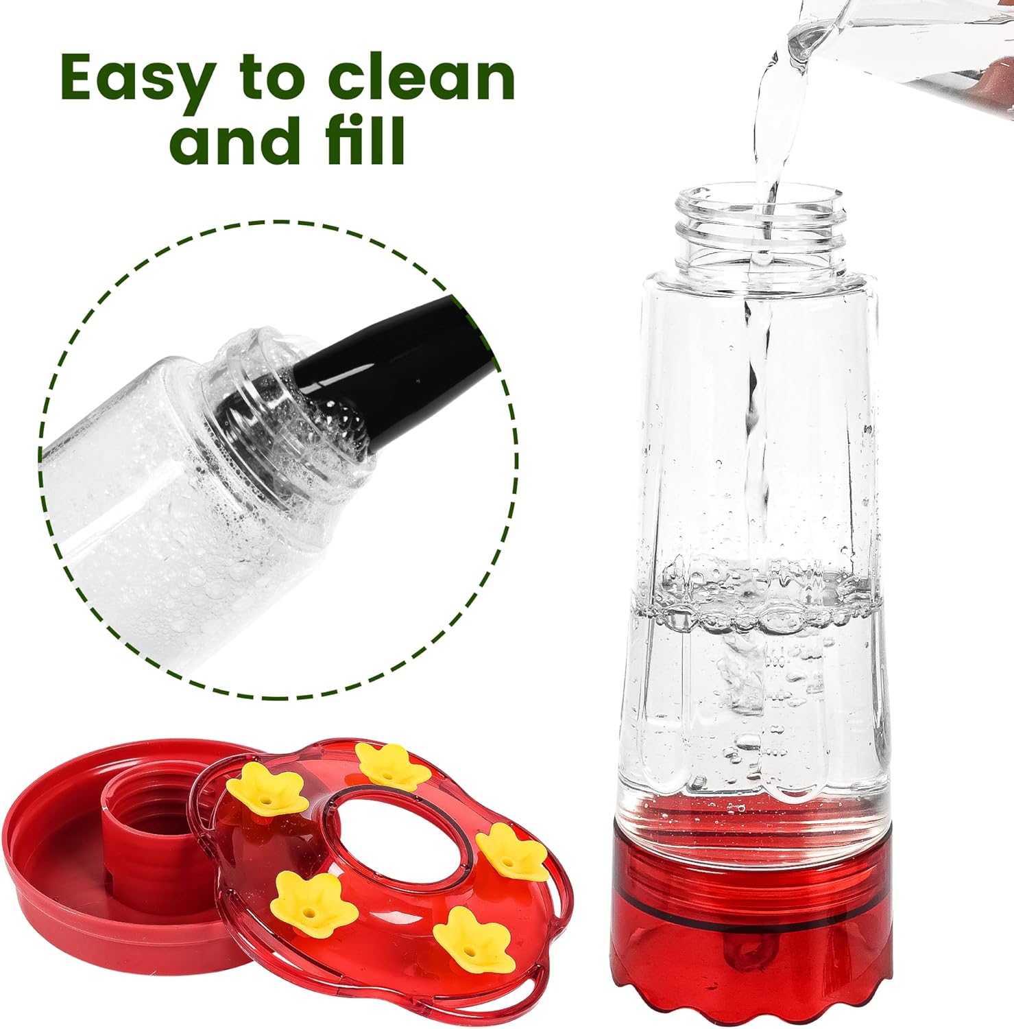 Thumbnail 3 de Hummingbird Feeders 15 Ounces 2-Pack with Ant Moat 🐦