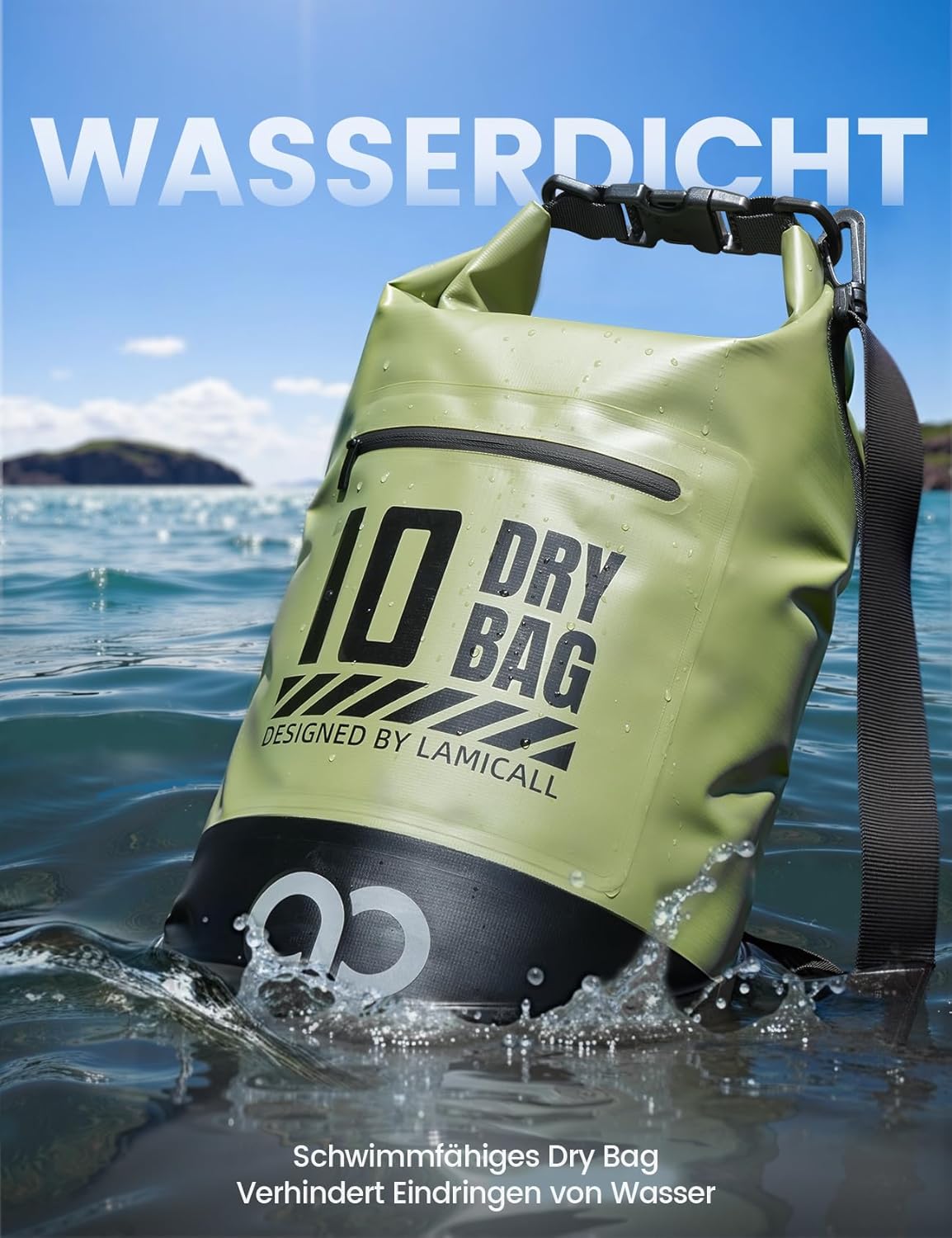 Detalle de Lamicall Dry Bag wasserdichter Beutel 20 L