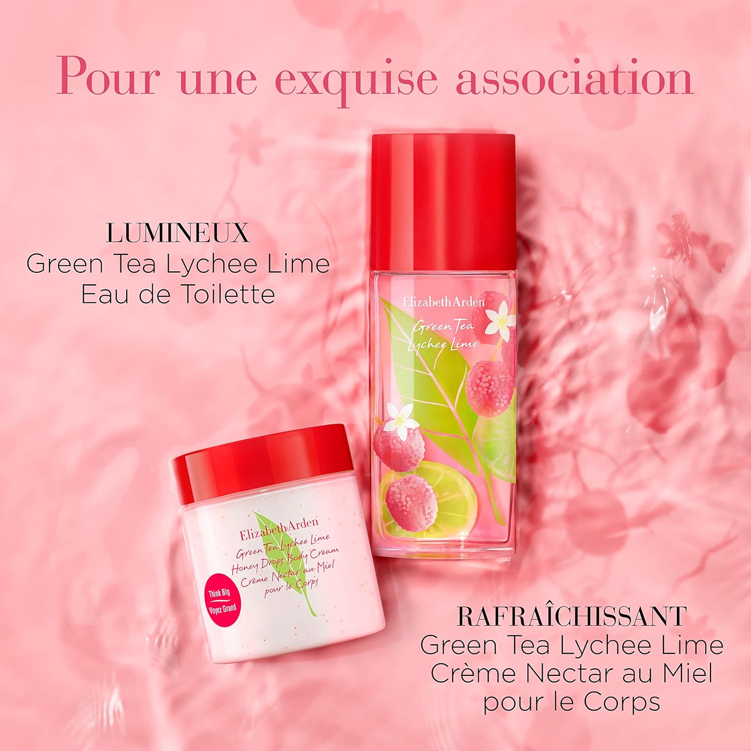 Detalle de Elizabeth Arden Green Tea Lychee Lime Crème Nectar au Miel pour le Corps – Ultra-Hydratante et apaisante, 500 ml