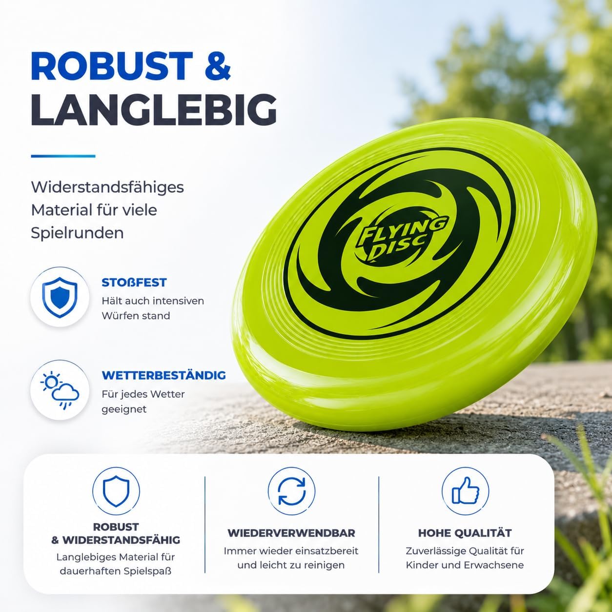 Thumbnail 3 de TK Gruppe Timo Klingler Frisbee Wurfscheibe – leichtes Wurfspiel für Kinder & Erwachsene