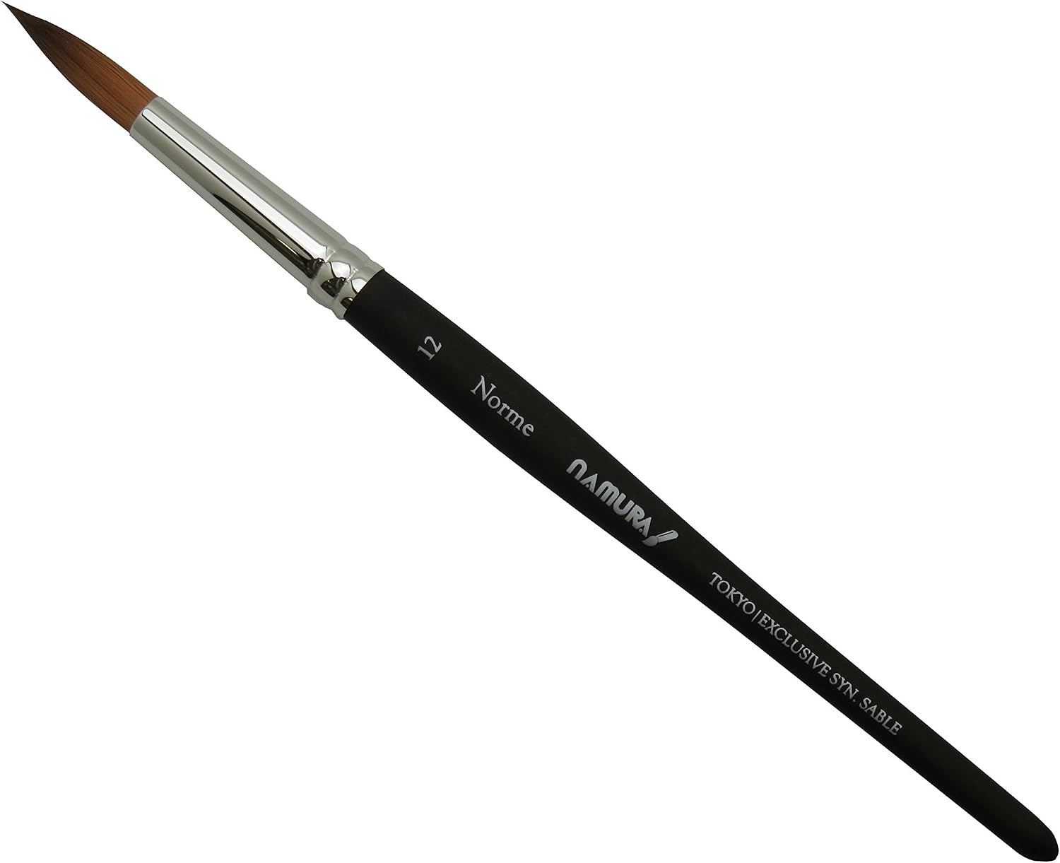 Detalle de 名村大成堂 Norme(ノルム)12号 丸筆 人工毛・水彩/アクリル用