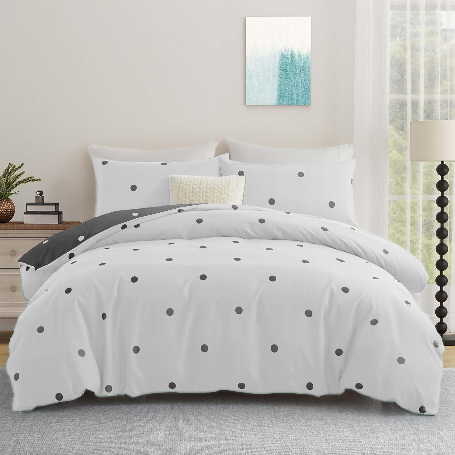 Thumbnail 1 de Hafaa King Size Duvet Cover Set 230x220
