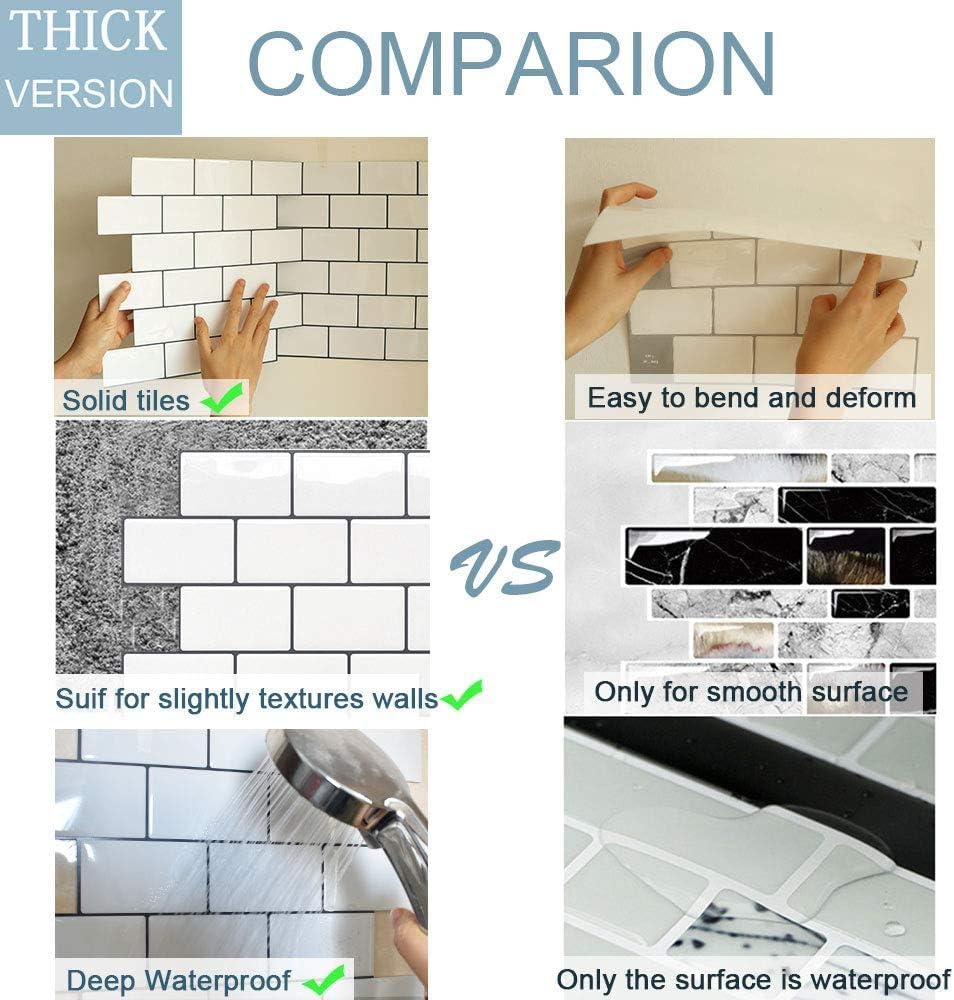 Detalle de Yoillione Peel and Stick Wall Tiles 12