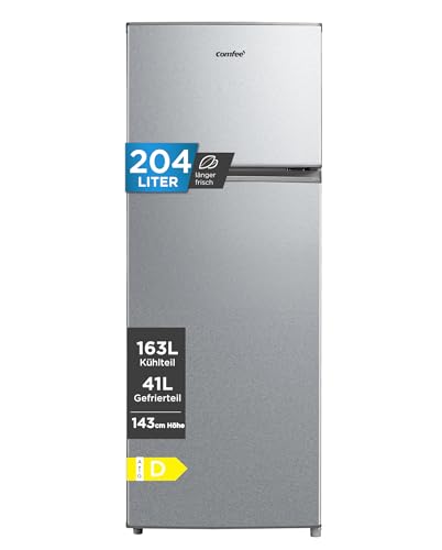 Detalle de Comfee' 204 L Kühlschrank mit Gefrierfach (-24 °C) – leise, 143 cm hoch, EEK D