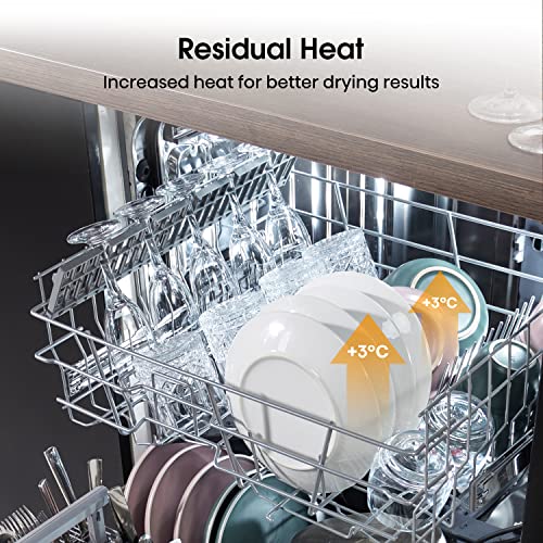 Detalle 2 de Hisense HS622E90XUK Freestanding Dishwasher: 85cm, 13 Place Settings, Eco Program, Dry+