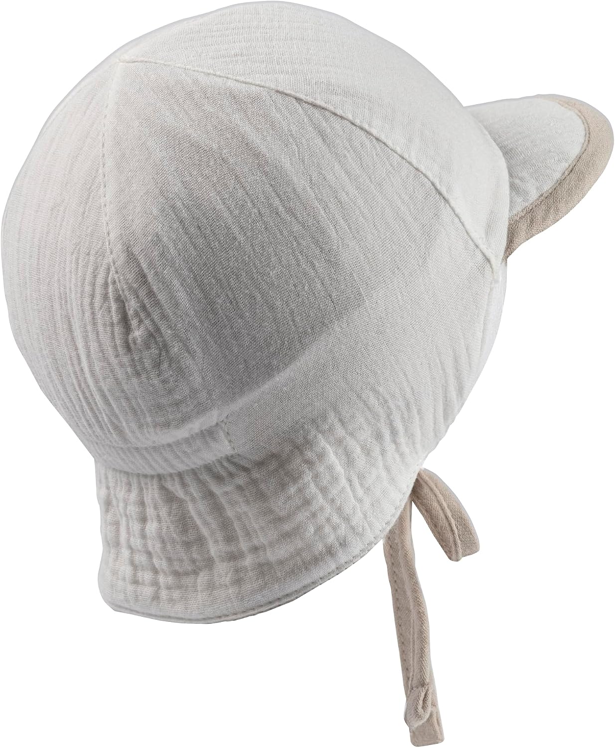 Detalle de Sterntaler Schirmmütze Nacken Wende – UV50+ Musselin-Babyhut mit Nackenschutz