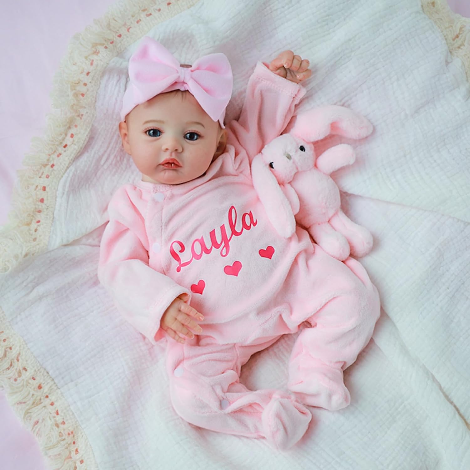 Thumbnail 6 de WOOROY Realistic Reborn Baby Doll 18 Inch Girl