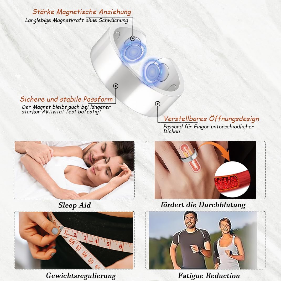 Thumbnail 1 de THALASIENE Vitalring – 4er Set Magnetring zur Balance von Schlaf, Stress und Wechseljahren