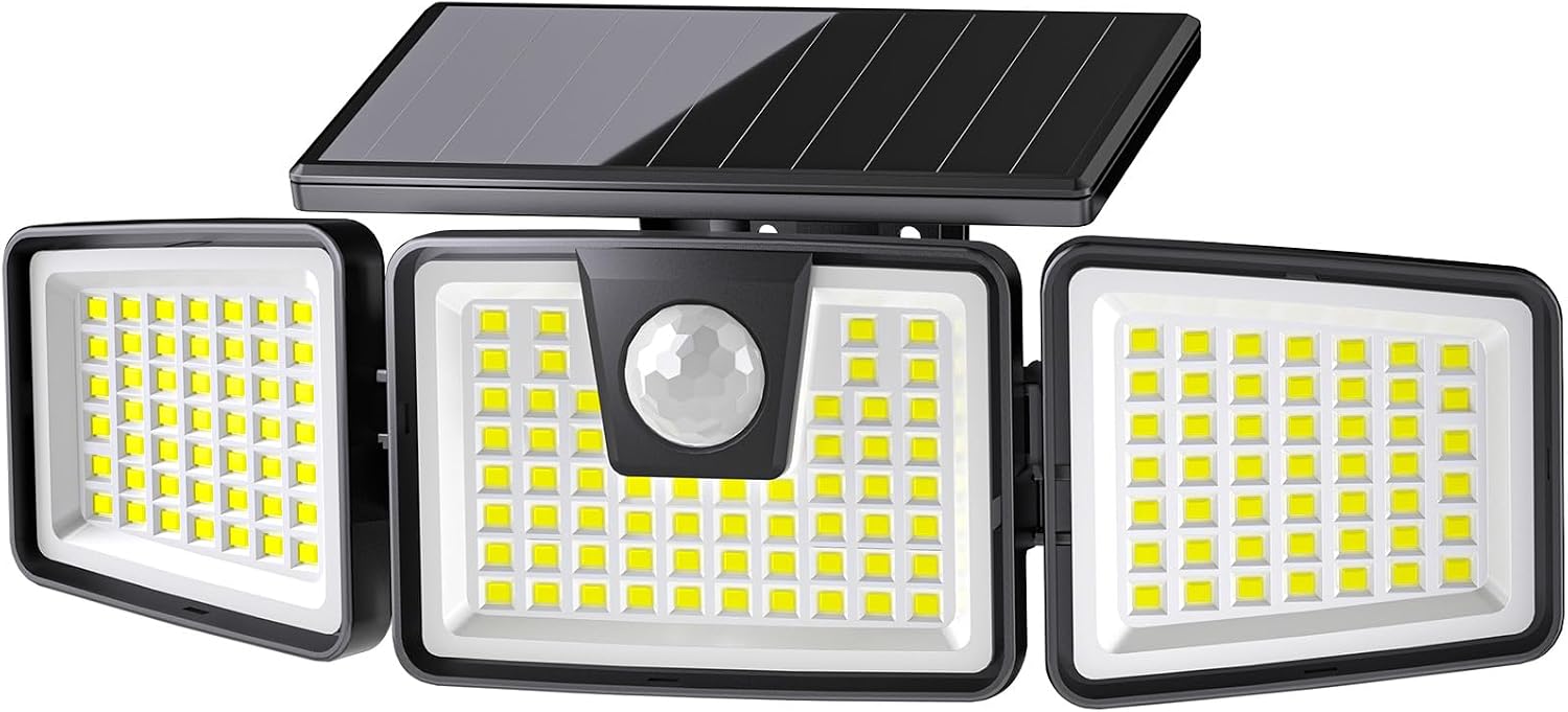 Detalle de 156LED Solar Lights Outdoor 270° motion sensor