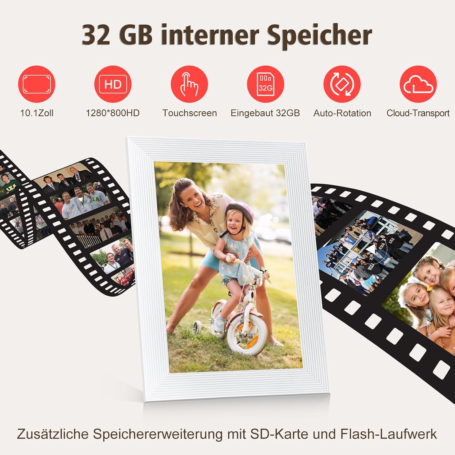 Detalle 2 de Golony Frameo 10,1 Zoll Digitaler Bilderrahmen