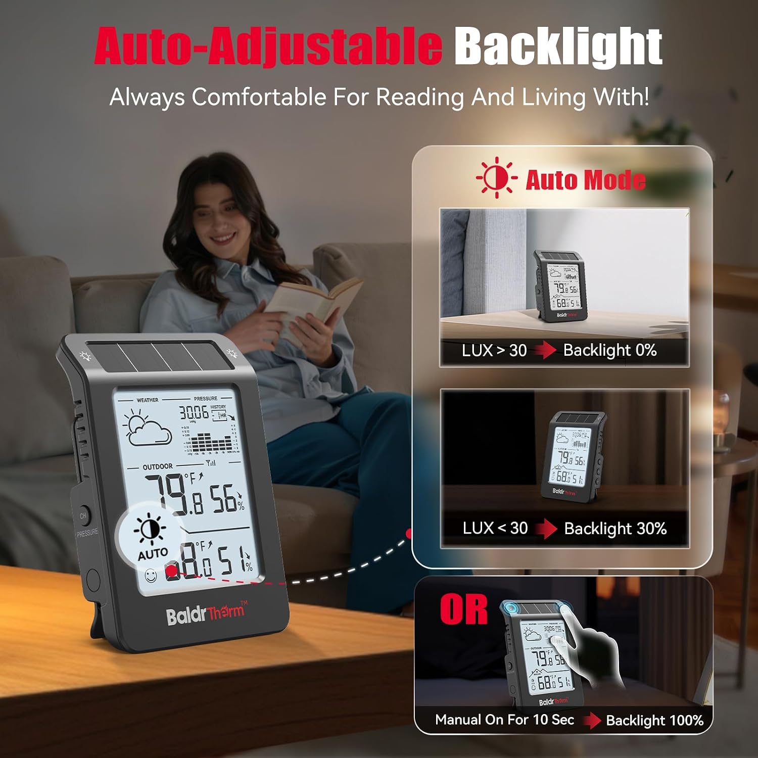 Thumbnail 2 de BaldrTherm Wireless Weather Station, Dual-Zone
