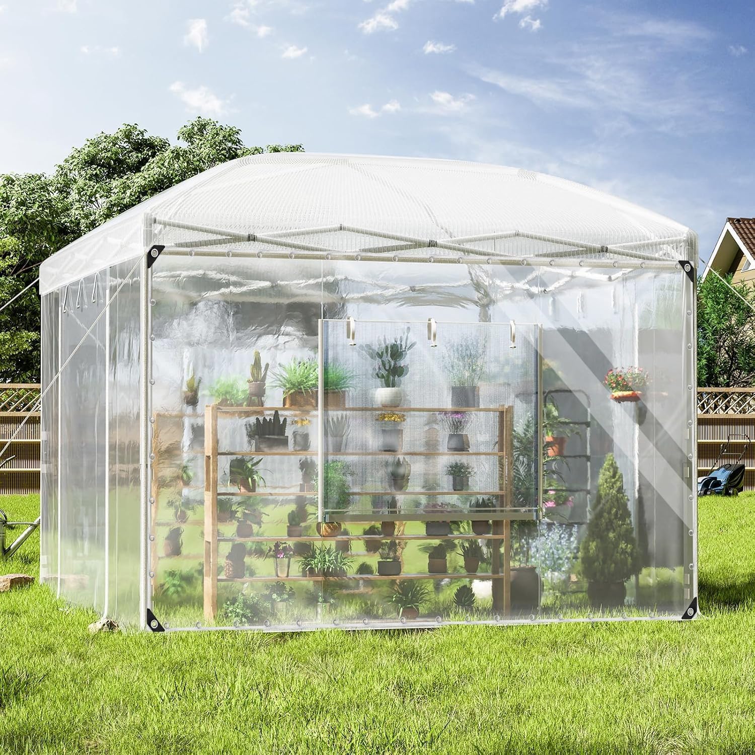Thumbnail 6 de BNDDUP Clear Tarp-8x12ft, 14 mil Clear PVC Tarp with Reinforced Edges