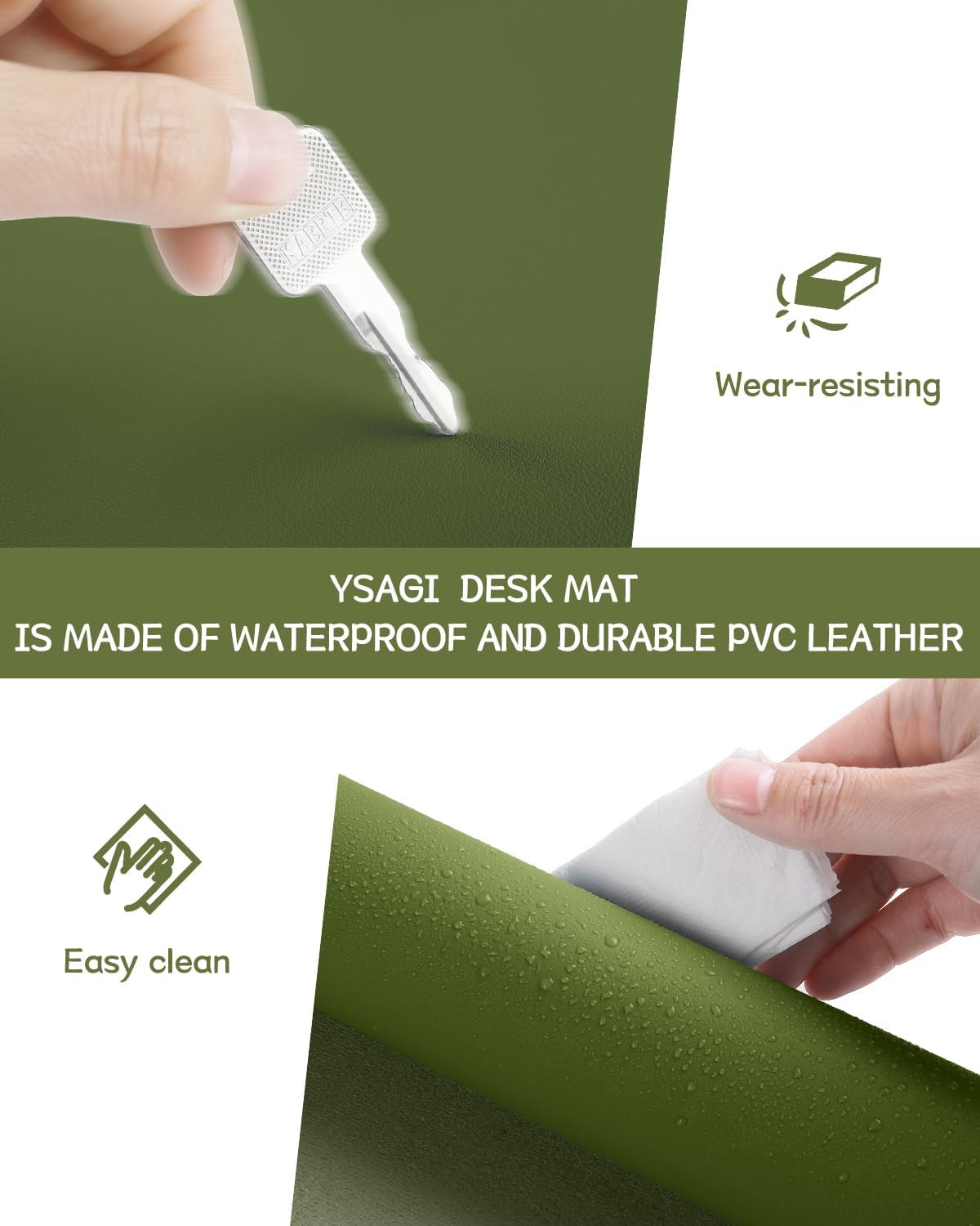Thumbnail 4 de YSAGi Non-Slip Desk Pad 60 x 35 cm