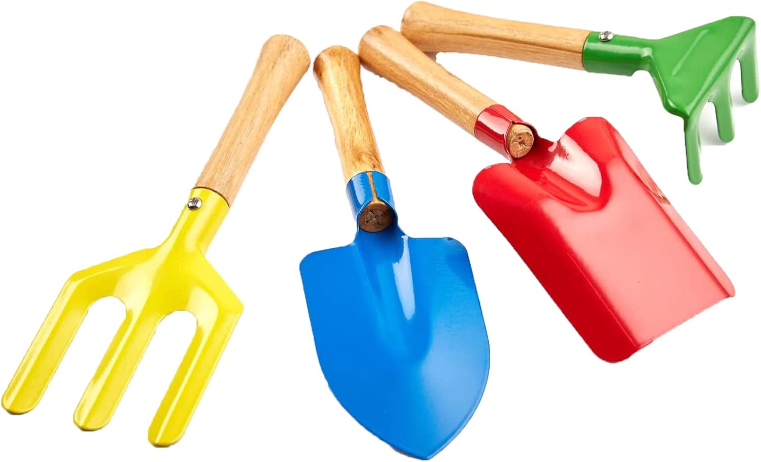 Thumbnail 6 de Aptoper Kids Gardening Tools Set: 8" Beach Sandbox 5-Piece Metal Tools with Wooden Handles
