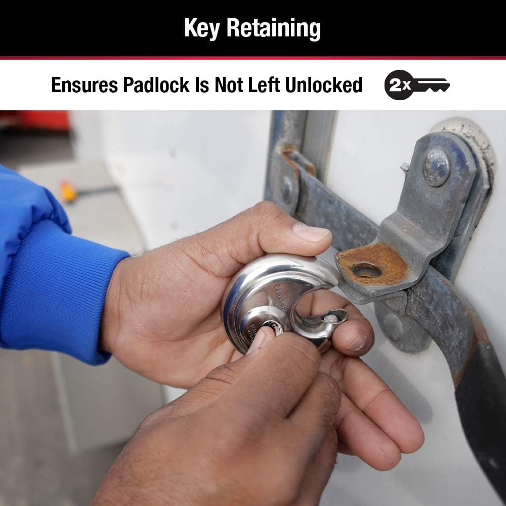 Thumbnail 4 de Master Lock 40TRI – 3 cadenas à disque 7,5 cm ⌚