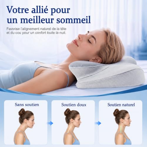 Thumbnail 1 de CloudNook Oreiller Ergonomique Cervical – Coussin mémoire de forme pour soutien de la nuque