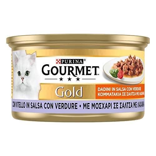Thumbnail 2 de Gourmet Gold Dadini in Salsa con Vitello e Verdure – 24 lattine da 85 g
