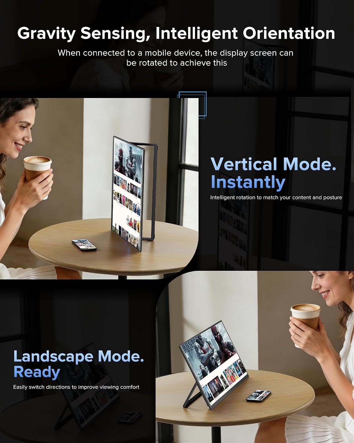 Thumbnail 4 de EVICIV Wireless Portable Monitor 15.6"